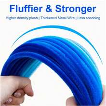 572pcs Blue Green Tubular Cleaning Sticks, Soft Material, Dense And Thick, For Making Flowers, Roses, Small Roses, Blue Roses, Trees, Bouquets, Animals, Plants And More, Suitable For DIY Craft Enthusiasts, Graduation Gifts, Back To School, Office Supplies, Home Decor, Creative Packaging, Holiday Gifts, Birthday Gifts, Multi-Color Soft Sticks DIY Craft Materials - Teal - View 11