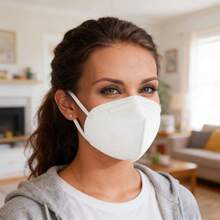 Paquete de 50 mascarillas desechables de 5 capas, transpirables, filtrado ≥95 %, protección contra polvo y partículas PM2.5 (blanco) - 1 - Ver 6