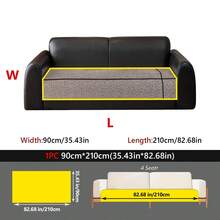 1PC Light-Luxury Premium Sofa Cushion Cover – Chenille Four-Season Universal Non-Slip Seat Pad, Cross-Woven Ribbon Decorative Sofa Protector Cover, Machine Washable - Multicolor - View 29