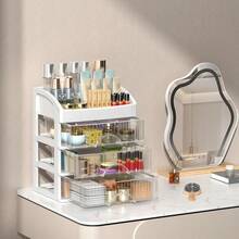 Makeup Storage Set - Two-layer White Storage Box [Drawer] - View 5