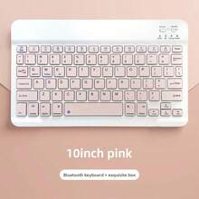 Teclado inalámbrico recargable ultrafino, compatible con iPad, Pro, Mini, Air, compatible con sistemas iOS, Android y Windows, 30 días de uso con una sola carga, teclado inalámbrico de 10 pulgadas - Ver 14