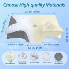Butterfly Shaped Memory Pillow, Ergonomic Neck Support And Relaxation, Suitable For Back/Side Sleepers, Christmas Gift, All Seasons - A - View 8