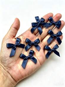 (50pcs/Pack) 4cm Ribbon Bows, Multiple Colors Available, Suitable For Gift Decoration And Hair Clip/Headband Making, Valentine's Day Gift - Plain Bow - View 6