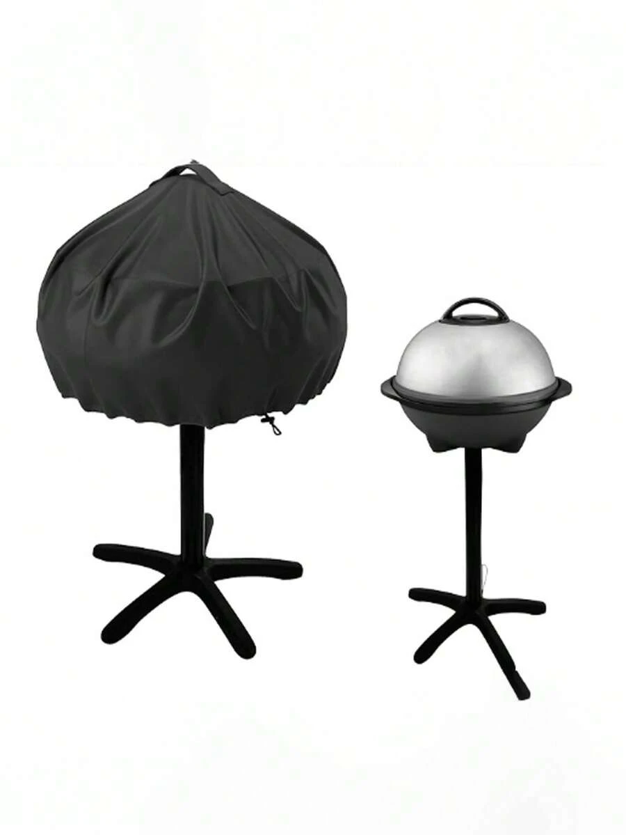 1pc Outdoor Patio Grill Cover, Round BBQ Grill Cover, Waterproof Dustproof Sunproof Cover - View 1
