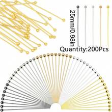 200pcs 16-40mm Iron Alloy Ball Pins, Handmade DIY Jewelry Bracelet Necklace Phone Car Hanging Keychain Material Accessories - Crochet Hook - View 26