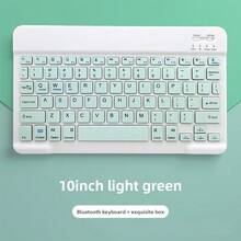 Teclado inalámbrico recargable ultrafino, compatible con iPad, Pro, Mini, Air, compatible con sistemas iOS, Android y Windows, 30 días de uso con una sola carga, teclado inalámbrico de 10 pulgadas - Ver 16
