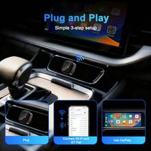 無線 CarPlay 轉接器 即插即用，將有線 CarPlay 轉換為無線，藍牙與 WiFi 自動連接，迷你 CarPlay 轉接器支援 Siri 導航免手持通話，相容於 - M62 - 查看 6