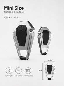 1 Pair Mini Foldable Laptop Stand, Portable Computer Riser Feet, Plastic And Alloy Options, Non-Slip Compact Laptop Support For Better Airflow, Office, Study And Daily Use - View 3