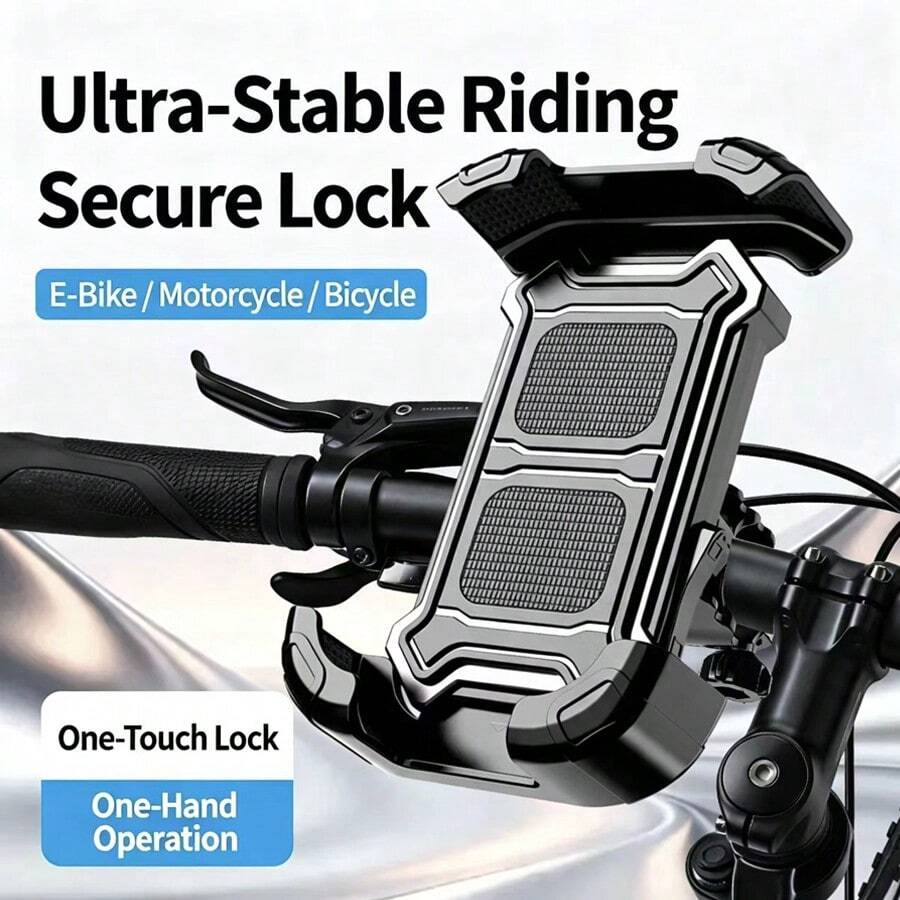 Electric Scooter Motorcycle Mountain Bike Phone Holder, Anti-Shake Shock-Absorbing Navigation Multi-Function - Multicolor - View 1