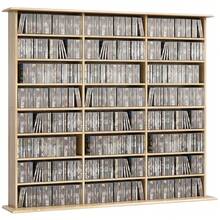 HOMCOM Racks à CD &  DVD - Tabac - Voir 2