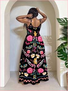 Women Midi Dresses - Negro01 - View 3