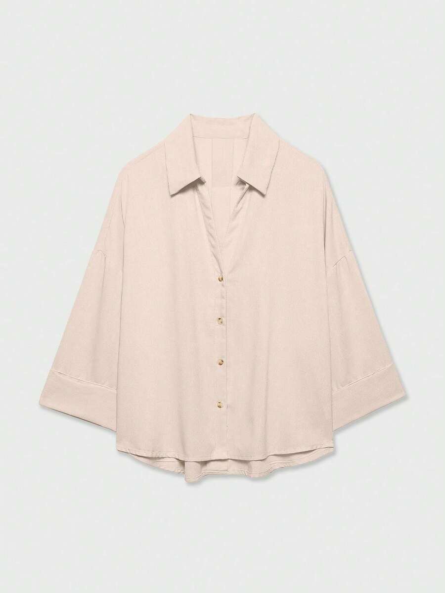 Women Blouses & Shirts - 哈樂士卡其色 - 查看 1