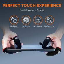 JWH Gaming Finger Gloves With Crown Pattern, Carbon Fiber, Moderate Compression/Breathable/Sweat-Resistant, Mobile/Knives Out/Mobile (10-Pack) - Multicolor - View 7