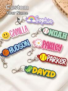 H-custom Name Keychain