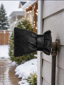 1pc Outdoor Faucet Insulation Cover, Outdoor Water Pipe Anti-Freeze Protection Bag, With Hook And Loop Strap Waterproof Cold-Resistant Fabric Faucet Protective Cover, Suitable For Yard, Backyard, Patio, Autumn/Winter Water Pipe Anti-Freeze, Faucet Protection Accessory - Multicolor - View 2