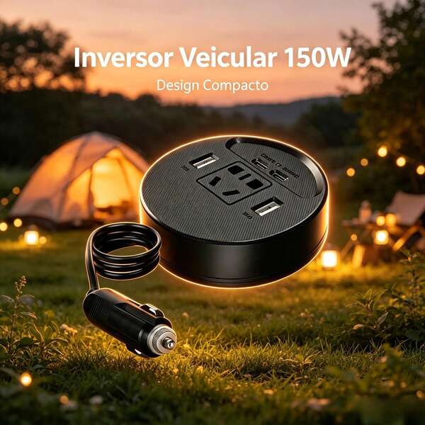 Conversor DC 12V/24V para AC 220V 150W Inversor Portátil para Acessórios Automotivos