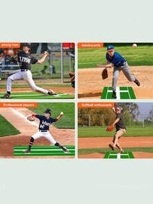 1 buah Matras Pukul Anti Selip Baseball Softball, Matras Pukul Baseball Portabel, Matras Latihan Softball, Halloween - MultiWarna - View 7