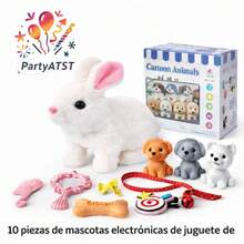 Conejo Eléctrico de Peluche Versión Mejorada Set 10 Piezas - Por defecto - Ver 3