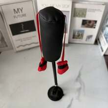 1 pieza Juguete de boxeo con resorte para gato, juguete interactivo de auto-entretenimiento para aliviar el aburrimiento de mascotas, juguete de boxeo multifuncional para interiores - Multicolor - Ver 8