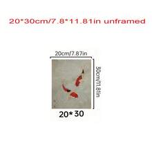 1pc Koi Fish Print, Yin Yang Poster Aesthetic Vintage Wall Art, Black And White Japanese Art Print, Red Cream Koi In Water Japanese Art Print, Minimalist Inspired Poster, Mindfulness Wall Decor, Christmas Decorative Wall Art, Framed/Unframed - 1pc - View 16
