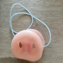 1PC Pig Nose Prop - Funny Pig Nose Prank Toy, Realistic Pig Nose For Prank, Performance, Halloween Party - Multicolor - View 5