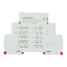 GRT8-M1 Multifunction Time Delay Relay: 10-Function Timer Relay Module With 10ms Delay Range, DIN Rail Mounting, Wide 12V To 240V  Voltage Range, Digital Display, For Industrial Control, Automation, And Motor Protection. - White - View 4