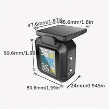YNF 摩托車太陽能 TPMS 胎壓監控系統，2 個外置感測器，LCD 螢幕顯示，精準監控胎壓與溫度並附警報，USB 充電，36V 穩定運行，適用於大多數機車，摩托車維護，簡約裝置設計 - MT20 - 查看 7