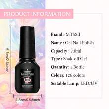 Mtssii 7.8ml Red & Brown Gel Nail Polish,UV LED Soak Off Semi Permanent Nail Color Gel,Rich Cherry Red,Burgundy,Cocoa Chocolate Neutral Brown Gloss Nail Varnish,Ideal For Fall Winter Nail Art Gift For Women For Daily Occasion - Multicolor - View 6