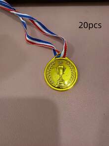 Gold Plastic Award Medal - Shiny Gold Crown Pattern Decorated Medal, Suitable For Sports, Games, Competitions, Talent Shows, Parties And Party Gifts - Multicolor - View 13