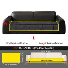 1PC Light-Luxury Premium Sofa Cushion Cover – Chenille Four-Season Universal Non-Slip Seat Pad, Cross-Woven Ribbon Decorative Sofa Protector Cover, Machine Washable - Multicolor - View 12