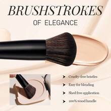 BS-MALL 3pcs Multi-Function Dual-Ended Makeup Brushes, Novel Makeup Tool Gift For Girlfriend/Women - Black - View 6