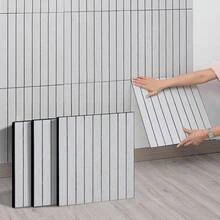 10pcs Self-Adhesive 3D Wood Grain Wall Stickers, DIY Decor For Walls, Ceiling, Living Room - 10pcs - View 8