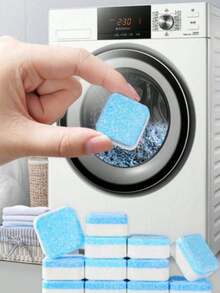 Washing Machine Cleaner And Descaler - Front Load And Top Load Washing Machine Deep Cleaning Tablets - Septic Tank Deodorizer - Suitable For Metal Surfaces - Clean Washing Machine Inner Drum And Washing Tub Seal - Washing Machine Cleaning Tablets - Multicolor - View 4