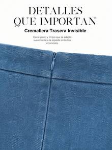 Women Denim Skirts - Light Wash - View 5