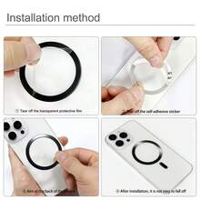1 Buah Pelat Magnet Logam Bercat, Pelat Magnet Ponsel Perekat Diri dengan Desain Magnet Ekor untuk Daya Hisap Magnet yang Lebih Baik, Sangat Tipis dan Pas di Bodi Ponsel, Kompatibel dengan Berbagai Dudukan Magnet dan Casing Ponsel, Aksesori Magnet Ponsel Portabel Praktis dan Serbaguna Universal - MultiWarna - View 4