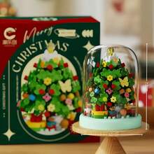 Seri Hadiah Natal, Set Mainan Balok Susun Anak-Anak, Alas Balok Susun Lembut, Balok Partikel Mikro, Bahan ABS. Termasuk: Santa Claus, Pohon Natal, dan Berbagai Elemen. Kemasan Kotak Hadiah, Lebih Cocok untuk Dihadiahkan. - MultiWarna - View 9