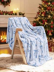 1pc Printed Blanket, Bedding, Comfortable & Warm, No Shedding & Easy Care, Soft Plush, Home Textile, Sofa, Bedroom, Living Room Multi-Purpose Decorative Blanket, Suitable For Bed, Sofa, Room Decoration, Bedding Gift - Multicolor - View 11