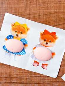 Silicone Car Anti-Collision Sticker, Big Belly Corgi Shiba Inu Sticker, Anti-Collision Sticker, Car Accessories - Multicolor - View 16