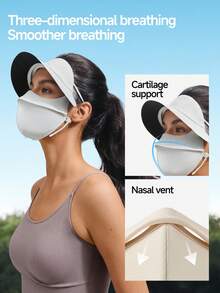 Beneunder Brimmed Full-Face Sun-Protection Mask AL333 - Baby Blue - View 2