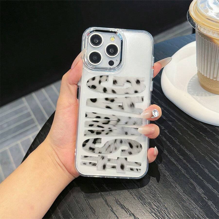 Polka Dot SWAG Phone Case Compatible With Iphone 17, 17 Pro, 17 Pro Max, 16 Pro, 16 Pro Max, 14, 15, 16, 13, 14, 15, 12, 11 Pro Max, Plus, Glossy, Durable, Scratch-Resistant, Fashionable And Beautiful, Perfect Gift - Multicolor - View 1