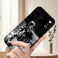 [24h Shipping From DE/FR/ES] Phone Case: A Treasure, With 2D Motorcycle Racing Pattern, Modern, Cool And Fashionable, Drop-Proof, For IPhone 17/16/15/14/13/12/11/Pro Max. A Valentine's Day, Birthday, Or Surprise Gift For Friends, Family, Girlfriend, Boyfriend, Or Yourself. Suitable For Apple 17/16/15/14/13/12/11/X Series And  S21/S22/S23/S24/S25/S26, , , And Other Models - Image 1 Pcs - View 4