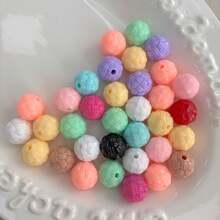 3D Simulation Yarn Ball Macaron Colored Yarn Ball With Perforated Beads, Handmade Bead DIY Phone Chain, Hair Accessories And Other Accessories - Multicolor - View 4
