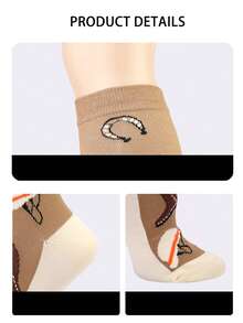 1 Pair/3 Pairs Men's Outdoor Horse Riding Compression Socks, Sports Fitness Running Knee-High Socks - Multicolor - View 4