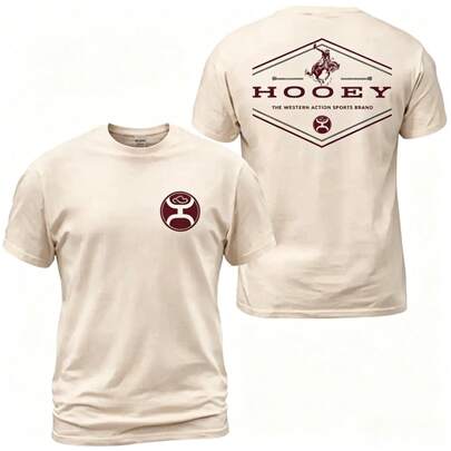 Hooey Western Action T-Shirt, Rodeo Cowboy Graphic Tee, Western Sports Shirt Gift For Men And Women.