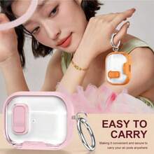Casing Pelindung Headphone HD Jernih Anti-Menguning, Pelindung Tahan Guncangan dengan Kunci Pengaman & Pengait Logam - Clear - View 4