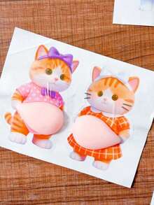 Silicone Car Anti-Collision Sticker, Big Belly Corgi Shiba Inu Sticker, Anti-Collision Sticker, Car Accessories - Multicolor - View 12