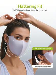 Masker Pelindung Matahari Pendingin Ringan Beneunder AL218 - Dusty Purple - View 3