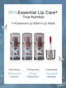 Serum Bibir Seri Kupu-Kupu Kembar FLORTTE - B01# Nude Dingin Warna Moka - View 9