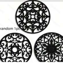 Set Tatakan Silikon Tradisional 3pcs/1pc - Alas Panas Anti Selip Tahan Panas untuk Meja Dapur & Meja Makan - Tatakan Dapur untuk Piring & Peralatan Masak Panas - Tatakan Panci & Wajan - Biru Tosca - View 9