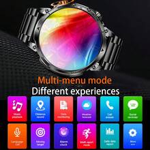 New Upgraded Fashion 1.7" AMOLED Sports Smartwatch, Compass & 1400mAh Large Battery, Wireless/Call Answering, Outdoor LED Flashlight Smartwatch, Message Notification, Pedometer, Compatible With Android And IOS - View 8